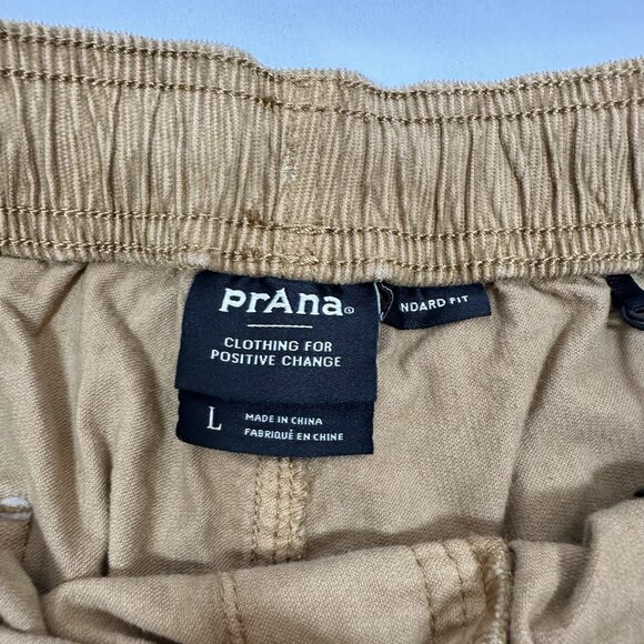 NWT PRANA Canyon Camp Shorts Mens L ORGANIC COTTON Earthbound Corduroy Pull On - Picture 4 of 9